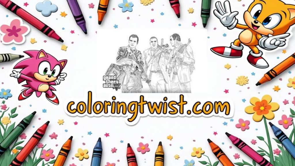 GTA 6 Game Coloring Pages
