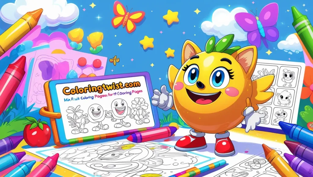 Watermelon Coloring Pages 