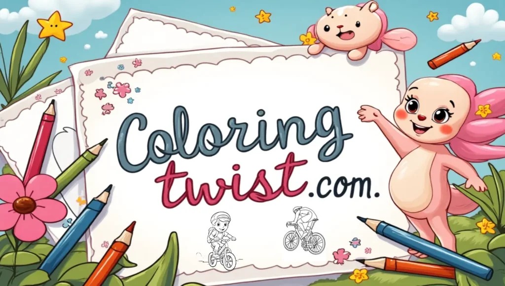 Cycling Coloring Pages