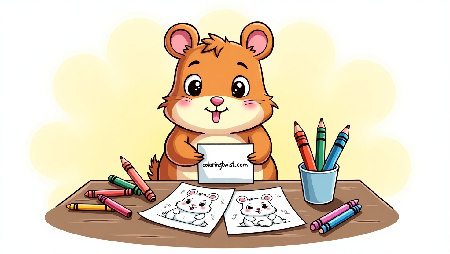 Hamster Coloring Pages