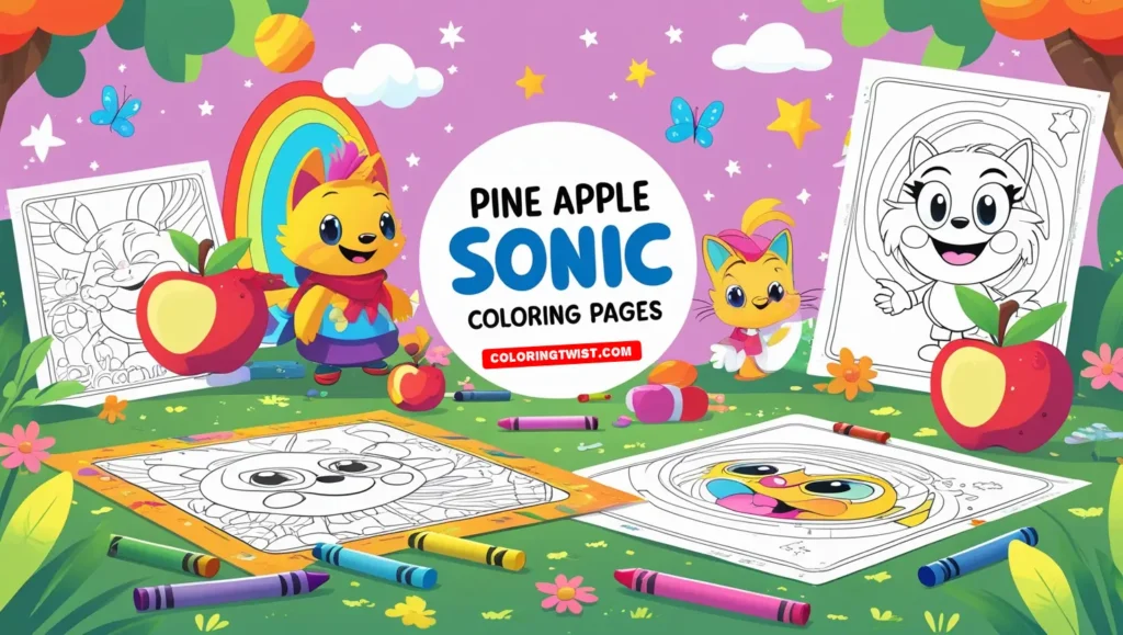 Pine Apple Coloring Pages