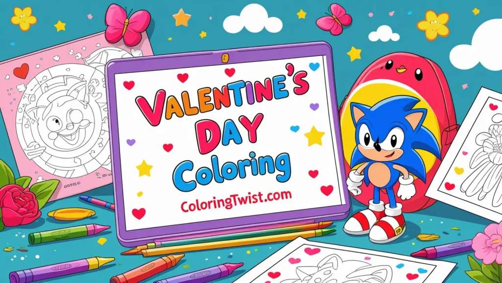 Valentine’s Day Coloring Pages