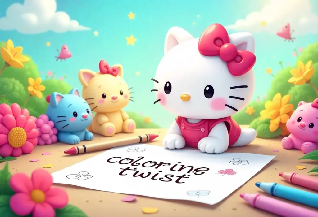 Hello Kitty Coloring Pages