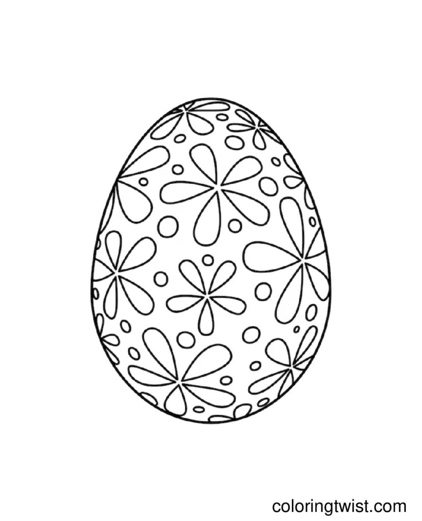 Easter Egg Coloring Page