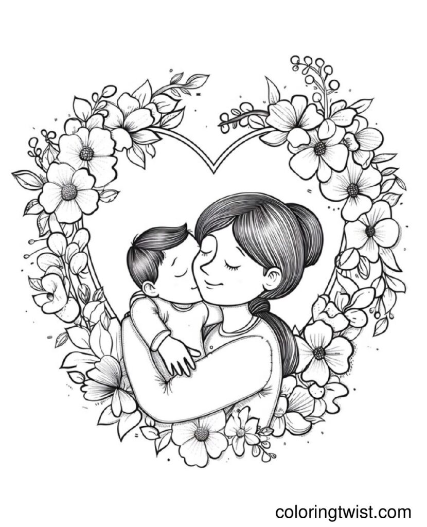 Mothers Day Coloring Page