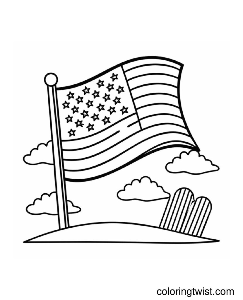 Flag Coloring Page