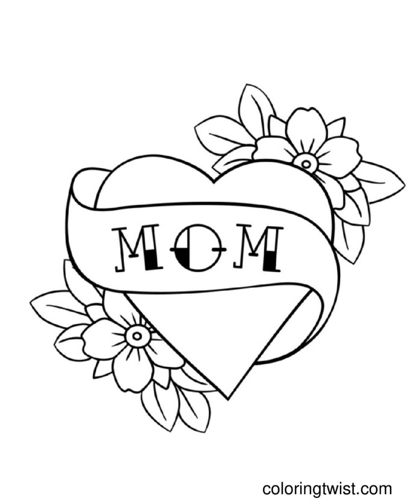 Mom Coloring Page