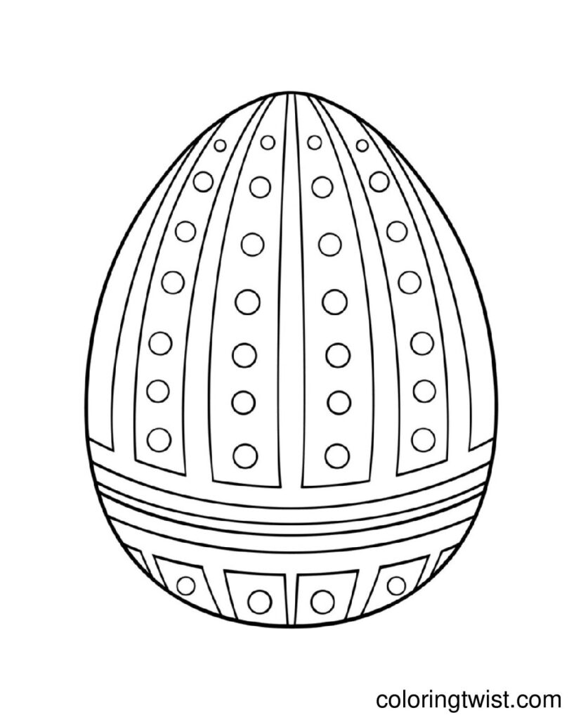 Big Egg Coloring Page