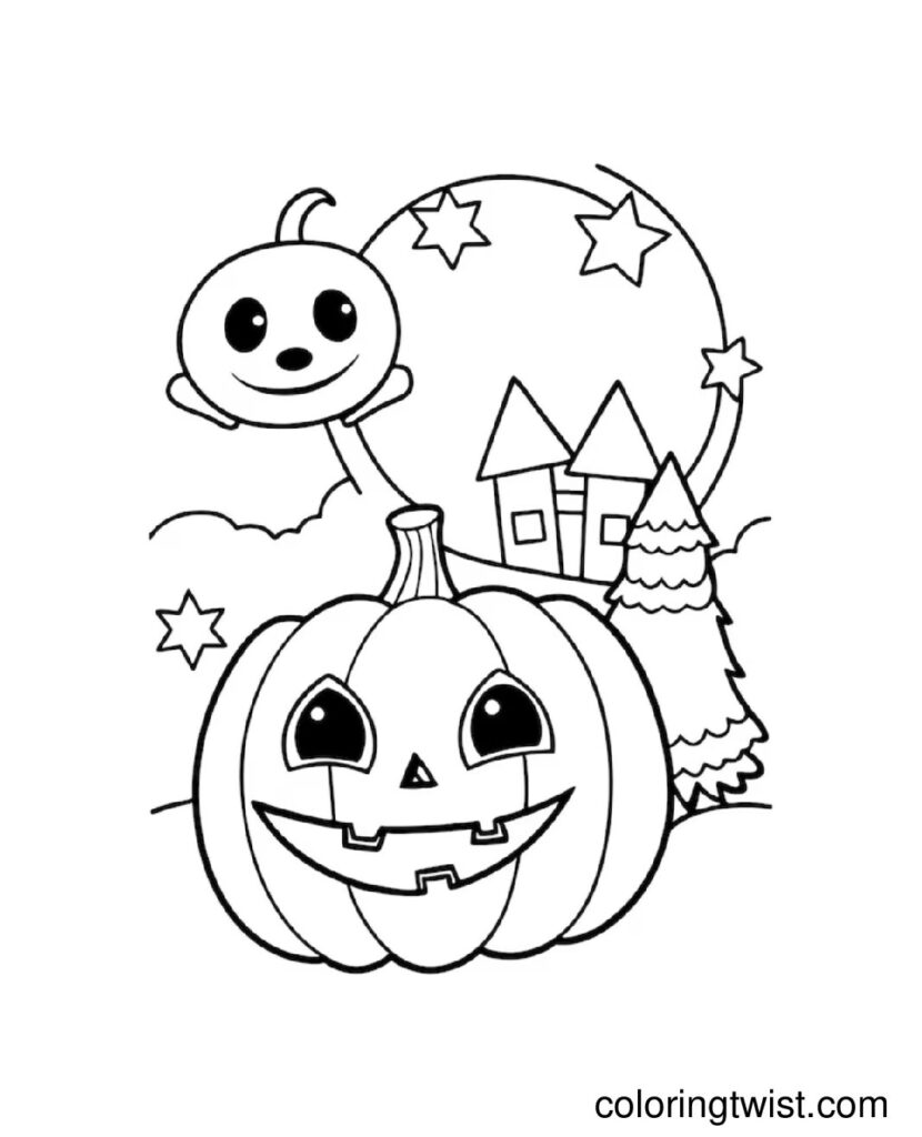 Halloween Coloring Page