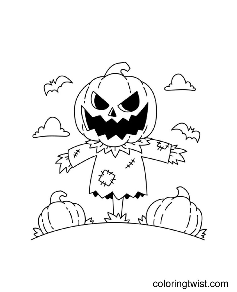  Halloween Coloring Pages
