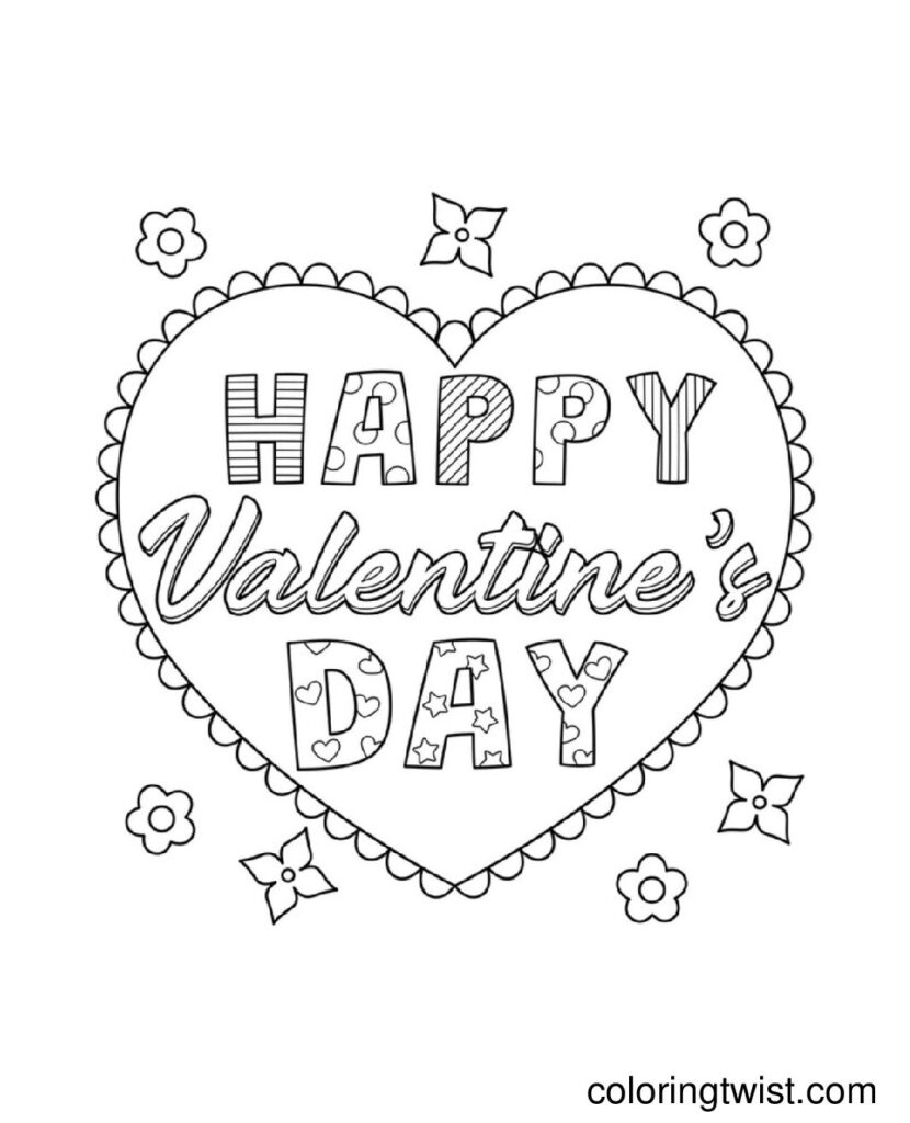 Valentine’s Day Coloring Pages
