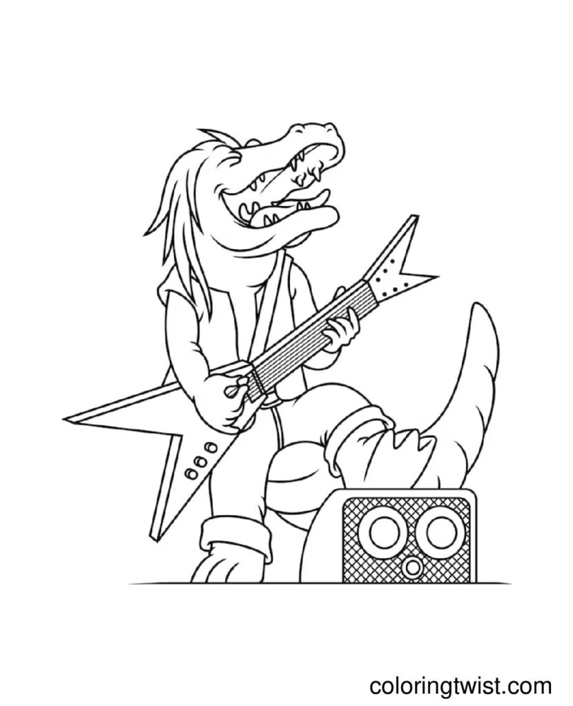 Sonic Music Coloring Pages
