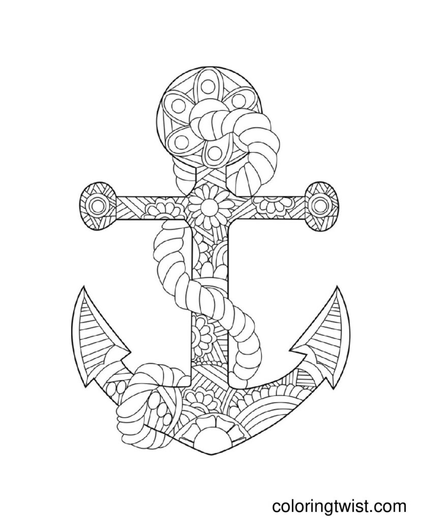 Memorial Mandala Coloring Page